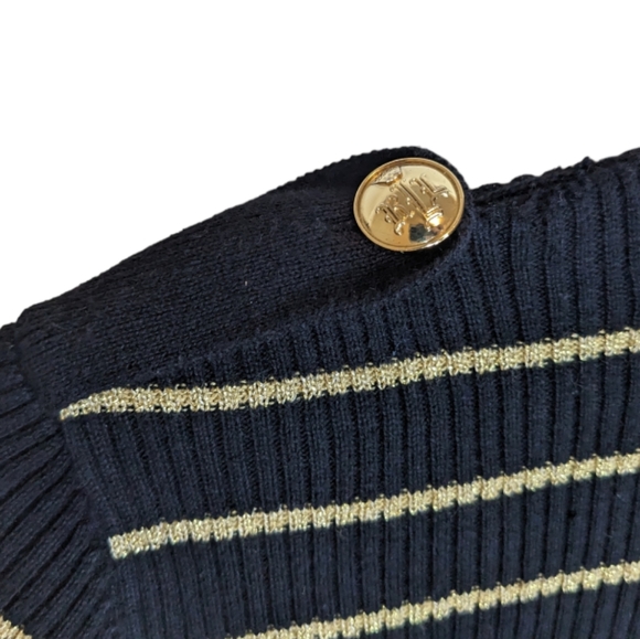 Lauren Ralph Lauren Petite Women's Striped Turtleneck Sweater 🧶 - Picture 6 of 9